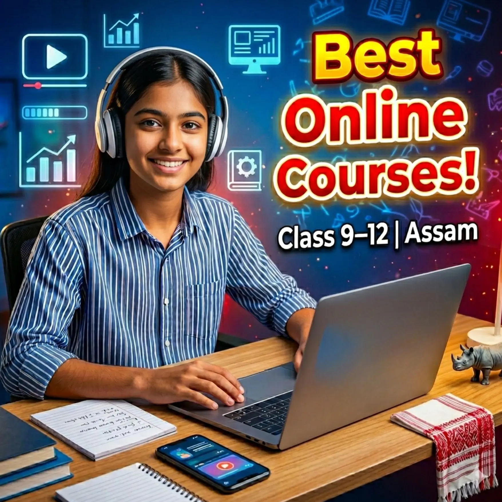 Best online courses for Class 9–12 in Assam