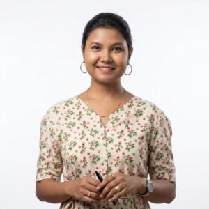 Create professional headshot on a white background from this attached photo 11 (14)